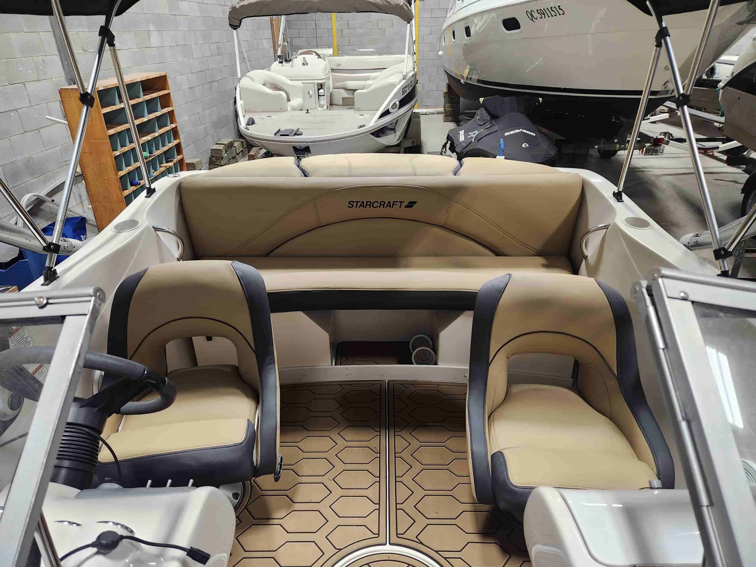 Coussins sur mesure pour bateau laurentides